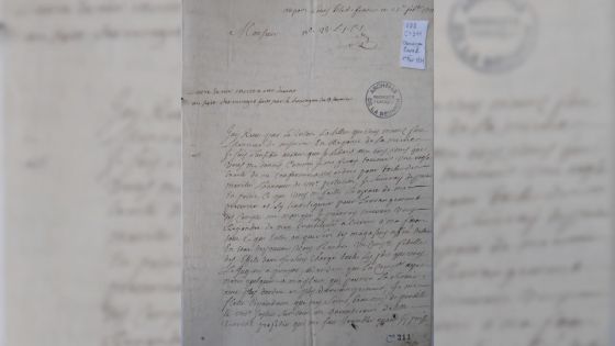 Une lettre datant de 1743 aide à comprendre le passage des cyclones à Maurice  