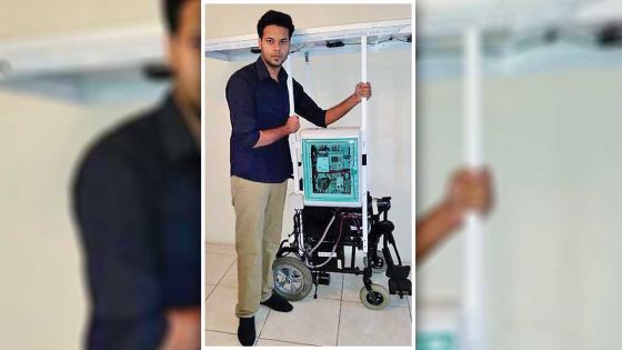 Loovesh Ramwodin: Uni student invents autonomous solar-powered wheelchair