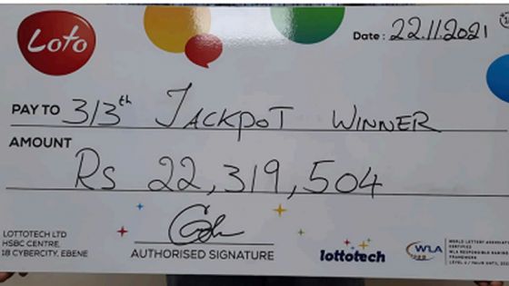 Loto : trois amis se partagent Rs 22,3 millions