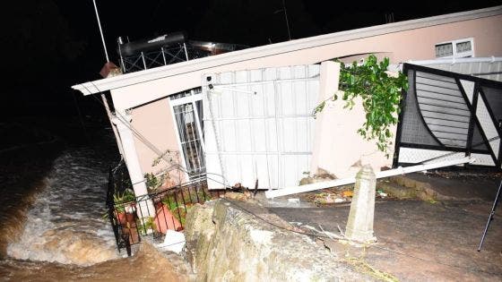 Pluies torrentielles : une maison s'effondre à Tranquebar