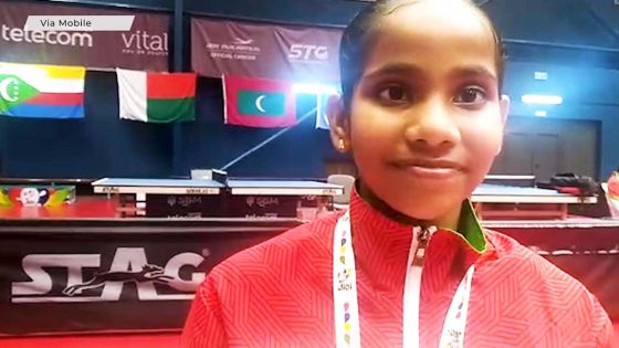 Tennis de table – Trois médailles d’or pour Dheema Fathimath Ali, 11 ans
