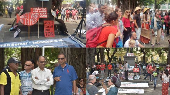 Manif au Jardin de la Compagnie : «Notre océan n'est pas à vendre», affirme La Voix l’océan Indien 