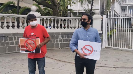 Manifestation symbolique devant le Parlement contre les amendements à l’IBA Act