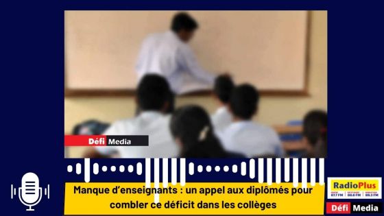 Manque d’enseignants : un appel aux diplômés pour combler ce déficit dans les collèges
