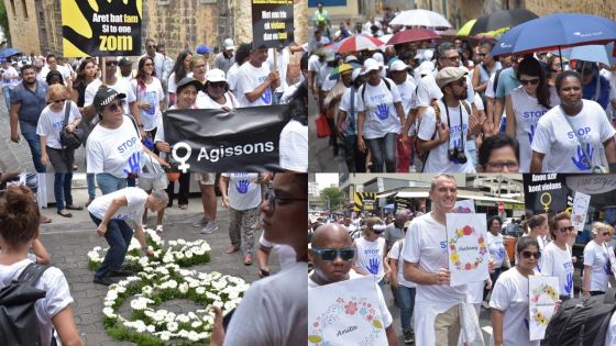 [En images] Port-Louis : une marche silencieuse pour dire stop aux violences à l’égard des femmes