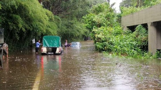 Accumulations d’eau : fermeture possible de la route de Mare-aux-Vacoas menant vers La Marie