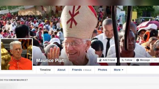 Attention à l'arnaque : un faux compte Facebook au nom du Cardinal Maurice E.Piat