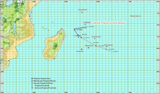 Météo : le cyclone Gelena à 260 km au nord de Maurice, l'alerte 2 maintenue 