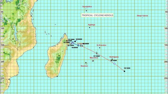 Météo : le cyclone Herold à 500 km de Maurice ; alerte 2 à Maurice  et Rodrigues