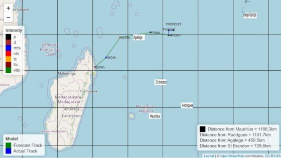 Perturbation tropicale : des averses orageuses attendues à Agalega