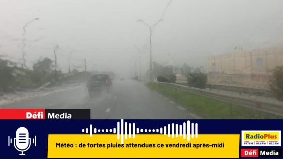 Météo : de fortes pluies attendues ce vendredi après-midi