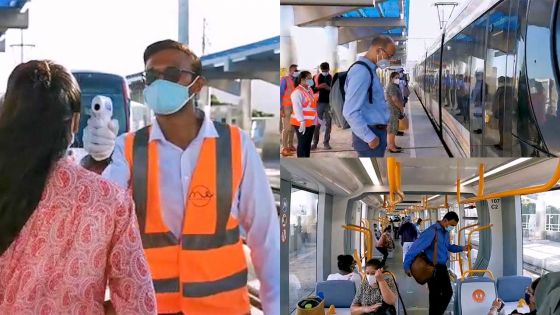 Rose-Hill : Port du masque, distanciation sociale et prise de température dans le tram