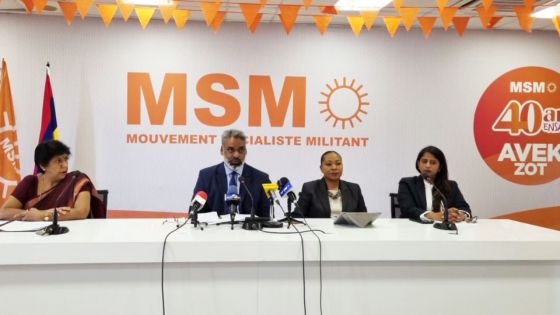 Conférence de presse du MSM