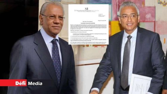 Covid-19 : Navin Ramgoolam écrit à Pravind Jugnauth 