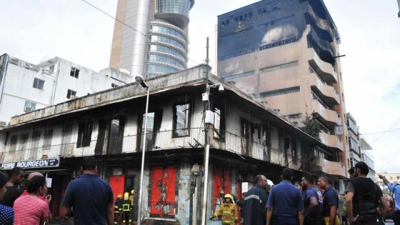 Incendie à Port-Louis : la rue La Corderie fermée à la circulation 