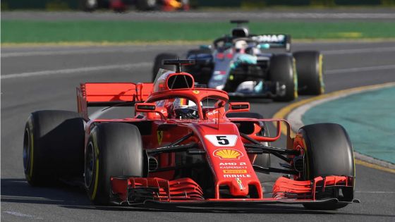 Grand Prix d'Australie: victoire de Vettel (Ferrari) devant Hamilton (Mercedes) 