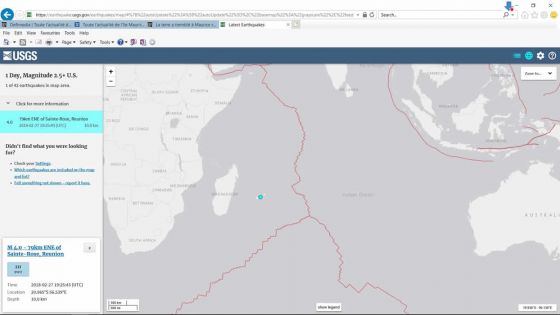 Un séisme de magnitude 4,0 enregistré près de Maurice mardi soir