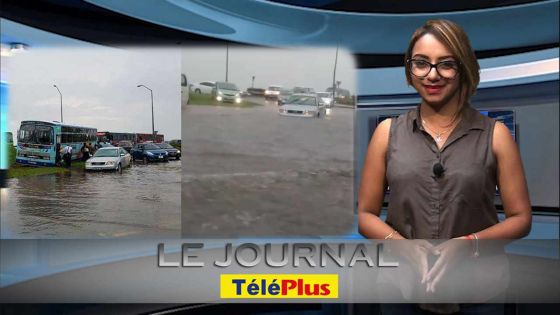 Le Journal Téléplus - Heure de pointe sous la pluie : véhicules submergés à Bagatelle et embouteillage monstre à Port-Louis