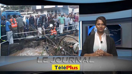 Le Journal Téléplus – Ecole, commerces et habitations inondés à Vacoas, la SMF a dû intervenir