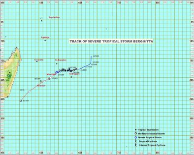 Tempête: Berguitta «passera très près» de Maurice jeudi matin