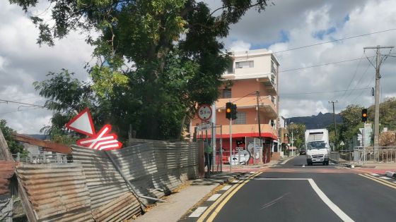 Port-Louis: un panneau abîmé dans un accident