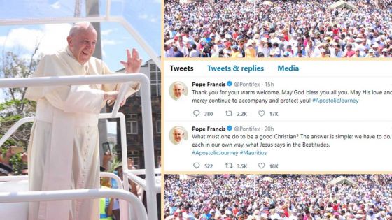 Le pape François : «Merci pour votre accueil chaleureux»