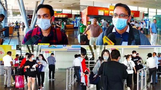 [En images] : L’arrivée des passagers du dernier vol de Shanghai à Maurice : témoignages d'un étudiant et d'un père de famille  