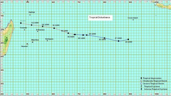 Météo : la perturbation tropicale n’influencera pas le temps à Maurice 