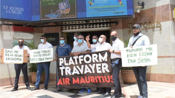 La Platform Travayer Air Mauritius réunit des employés de MK et de Airmate à Plaisance ce mercredi 