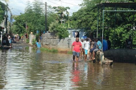 Fortes pluies orageuses : maisons inondées dans la région de Bambous