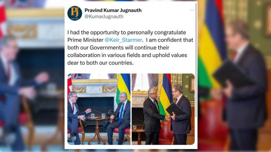 Rencontre entre le Premier ministre, Pravind Jugnauth et son homologue britannique, Keir Starmer