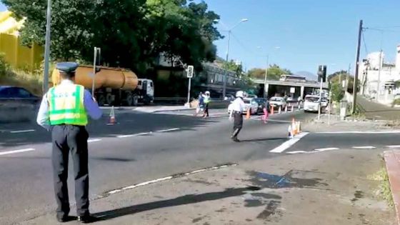 Entrée de Port-Louis: La circulation ralentie par le contrôle routier