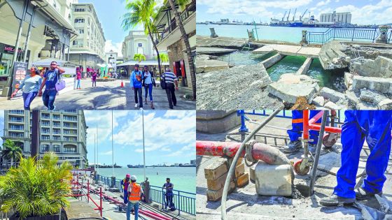 Foudroyé par Belal: le Caudan Waterfront se relève lentement