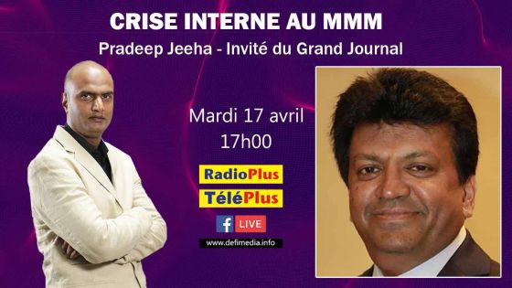 Crise interne au MMM : Pradeep Jeeha invité du Grand Journal