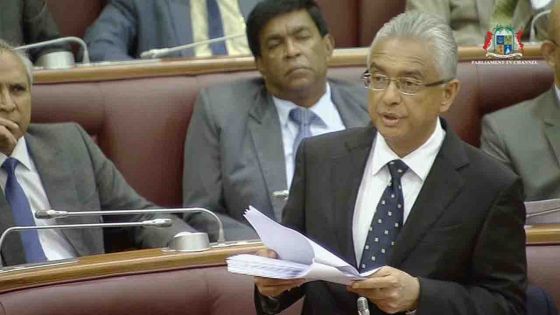 Projet de loi sur la réforme électorale : suivez l'intervention de Pravind Jugnauth