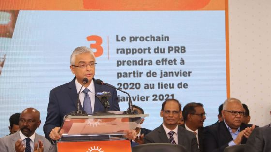 Manifeste électoral de l’Alliance Morisien : «le rapport du PRB effectif à partir de janvier 2020», annonce Pravind Jugnauth