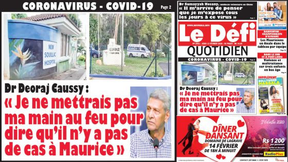 Voici la Une du Défi Quotidien de ce jeudi 13 février 2020