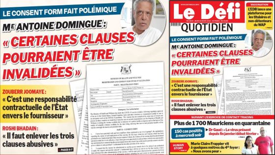 Voici la Une du Défi Quotidien de ce jeudi 18 mars 2021