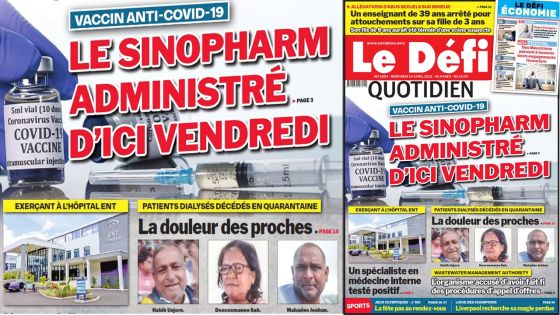 Voici la Une du Défi Quotidien de ce mercredi 14 avril 2021