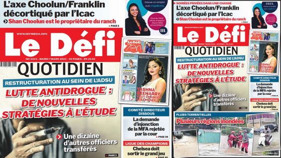 Voici la une du Défi Quotidien de ce Mardi 07 Mars 2023