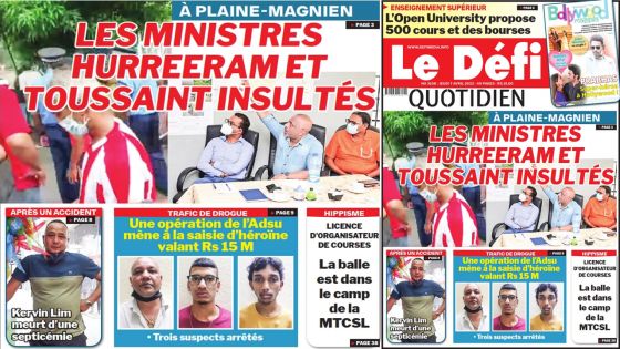 Voici la une du Défi Quotidien de ce jeudi 07 avril 2022
