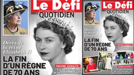 Voici la une du Défi Quotidien de ce vendredi 09 Septembre 2022