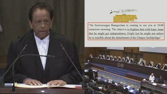 Chagos : l'intégralité de la déclaration de SAJ à La Haye