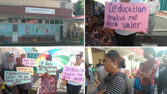 Montagne-Blanche : Des parents d’élèves participent à un « sit-in » et dénoncent un élève perturbateur