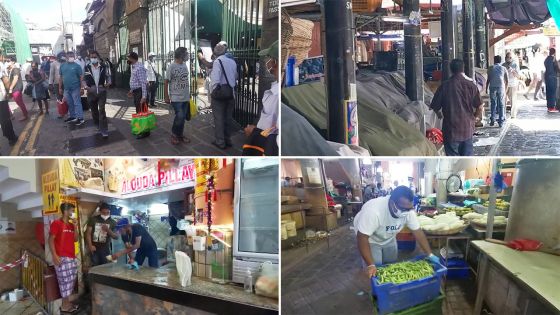 Covid-19 : le marché central de Port-Louis ferme temporairement ses portes