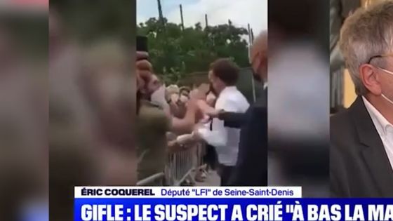 France : Macron giflé par un homme lors d'un déplacement