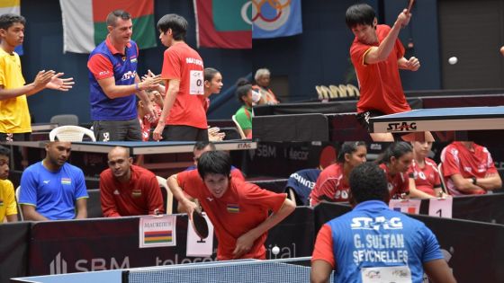 JIOI - Tennis de table par équipe : la médaille de bronze pour Maurice chez les hommes