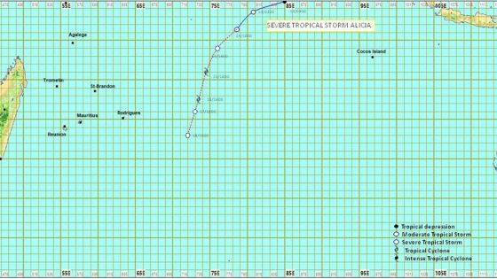 Forte tempête : Alicia ne devrait pas influencer le temps à Maurice sur sa trajectoire actuelle