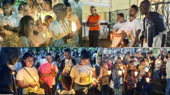 [En images] Cérémonie de Candlelight en hommage à la petite Kathalea