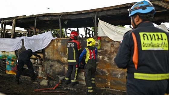 Thaïlande : un bus transportant des écoliers prend feu, la Première ministre confirme plusieurs décès